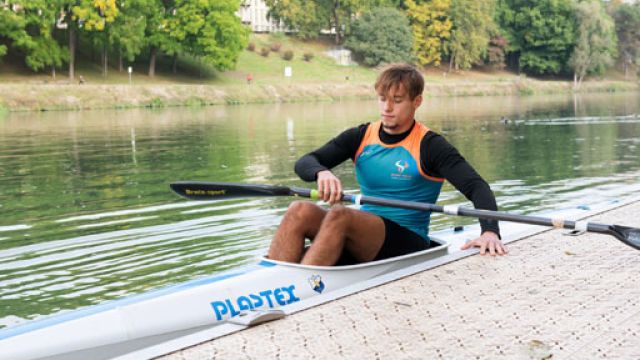 Alberto Uliana, studente atleta di canoa sprint
