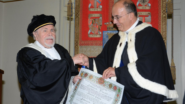 Ludwik Flaszen e il Rettore Ajani