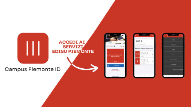Grafica app Campus Piemonte ID su mobile