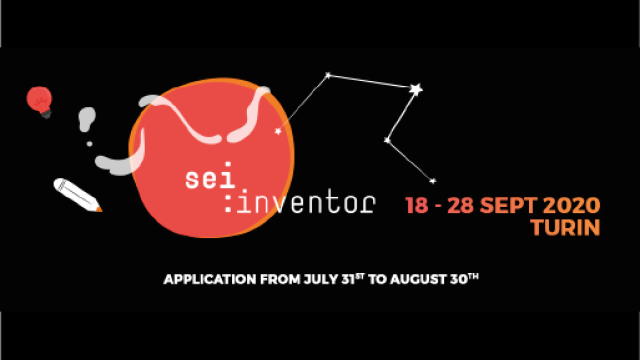Immagine con testo: SEI: Inventor 18-28 SEPT 2020 TURIN