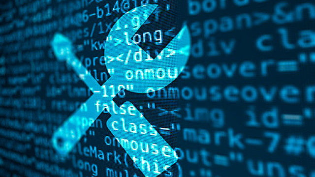 Simbolo di assistenza informatica su schermo di un computer