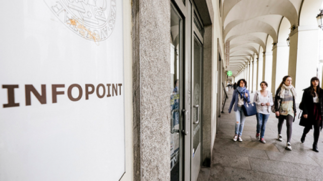 Fotografia dell'Infopoint in via Po 
