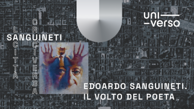 titolo dell'evento su sfondo colorato