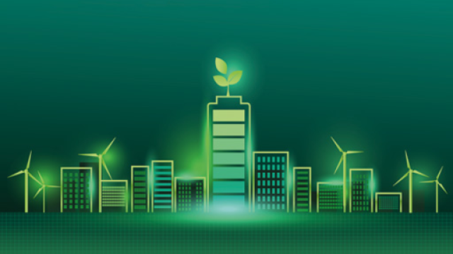 Grafica su sfondo verde 