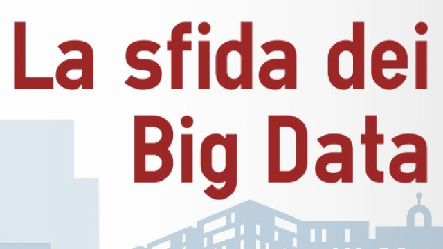 Scritta in rosso "La sfida dei big data"