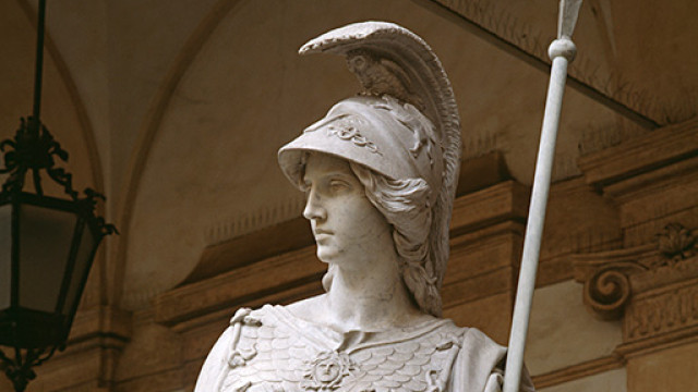 Statua Minerva loggiato
