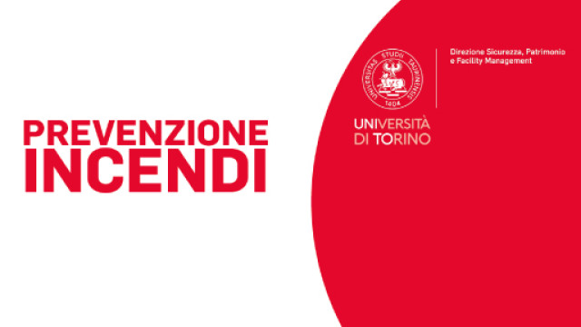 Cerchio rosso su sfondo bianco con scritta prevenzione incendi