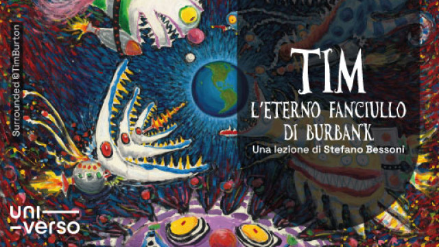 Titolo dell'evento su sfondo colorato