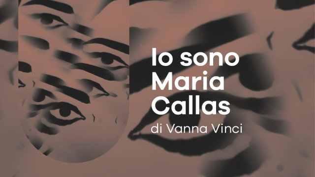 Immagine astratta con logo di Universo e scritta 'Io sono Maria Callas di Vanna Vinci'