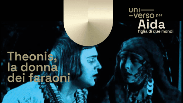 Grafica su sfondo scuro con uomo sulla sinistra e donna sulla destra con contorni azzurri