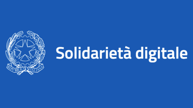 Solidarietà digitale - Servizi gratuiti di digitalizzazione a supporto di cittadini e imprese - Patrocinio MID e AGID logo MID e AGID