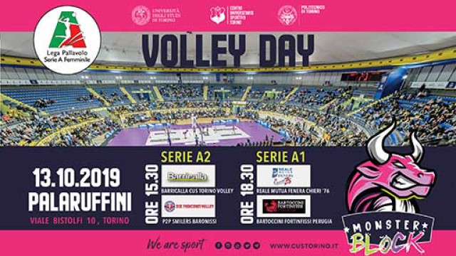 Volley Day Domenica 13 ottobre al Palaruffini volantino