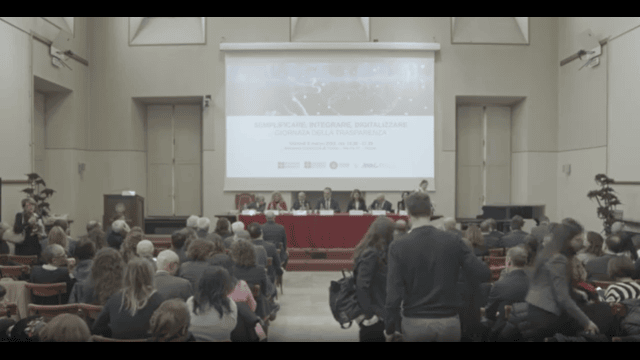 sala dell'incontro giornata Trasparenza 2023