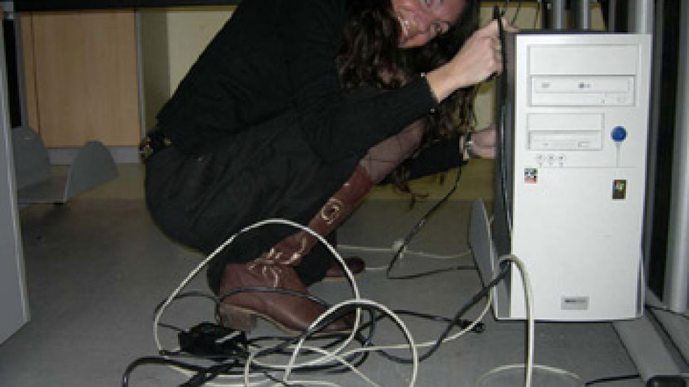 Momento tipico del bricolage quotidiano