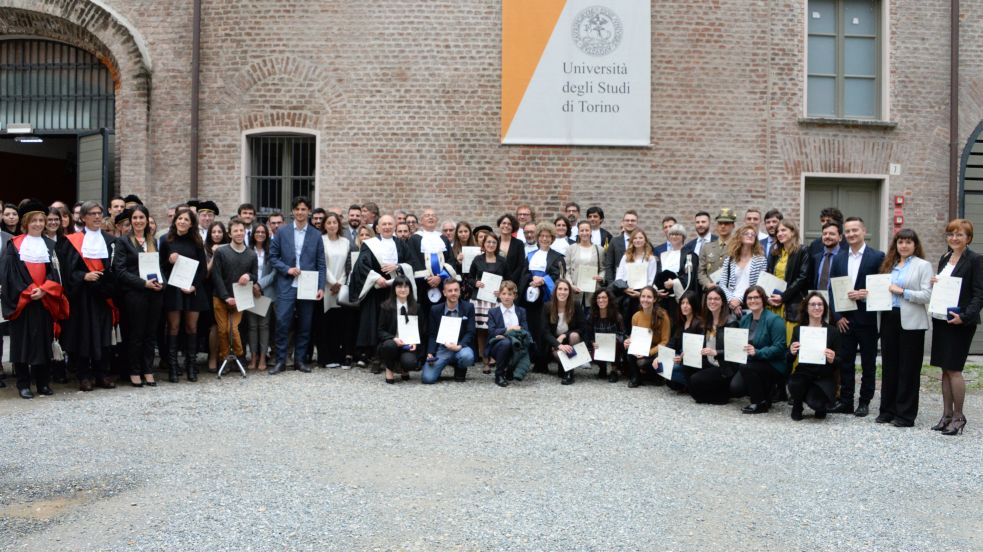 Foto di gruppo dei premiati 
