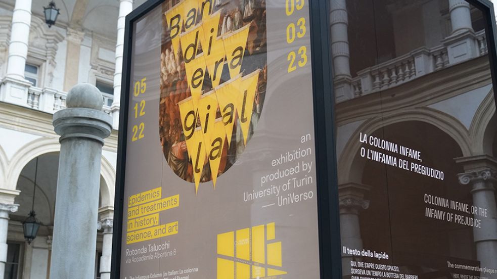 "colonna infame di Milano" nel cortile del Rettorato