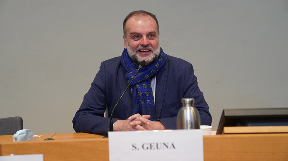 Primo piano del Rettore Stefano Geuna