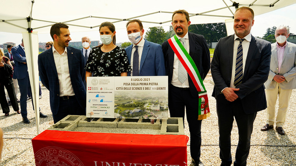 Cerimonia di posa della prima pietra della "Città delle Scienze e dell'Ambiente" 8 luglio 2021