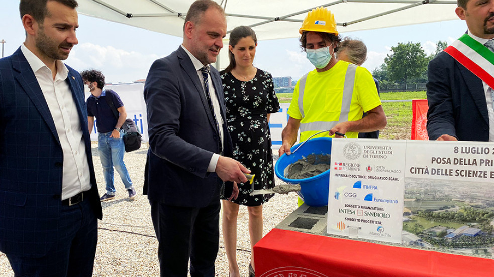  Cerimonia di posa della prima pietra della "Città delle Scienze e dell'Ambiente" 8 luglio 2021