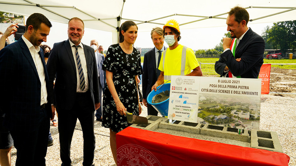  Cerimonia di posa della prima pietra della "Città delle Scienze e dell'Ambiente" 8 luglio 2021
