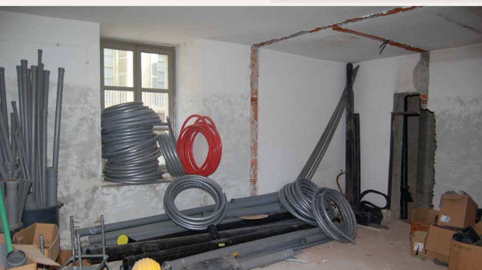 Deposito materiali cantiere
