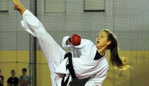Amelie Perpetuini, studentessa atleta di karate