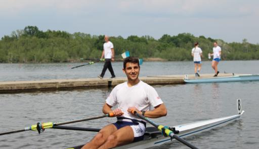 Andrea Bravi, studente atleta di canottaggio