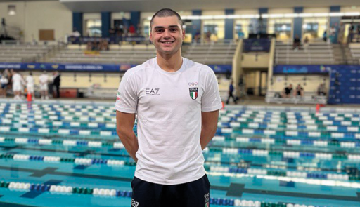 Andrea Vivalda, studente atleta di nuoto