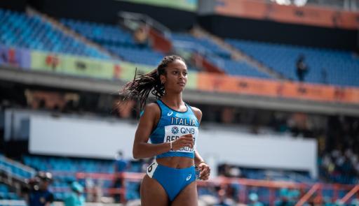 Gaya Bertello Studente atleta che pratica la disciplina sportiva dell'atletica leggera