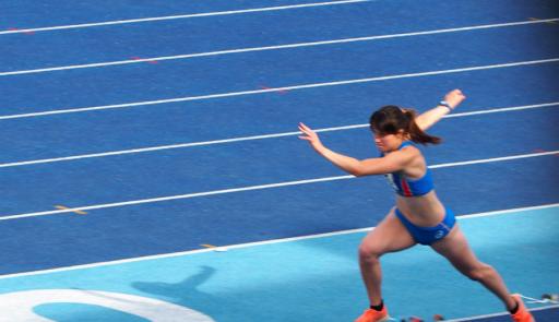 Corinne Challancin, studentessa atleta di atletica leggera