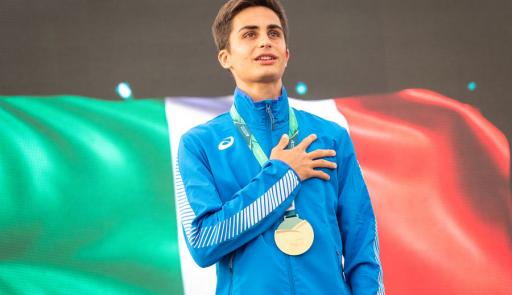 Elia Mattio, studente atleta di atletica leggera