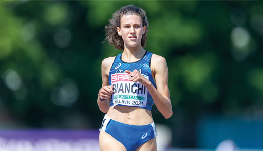 Francesca Bianchi Atleta che corre i 400 mt