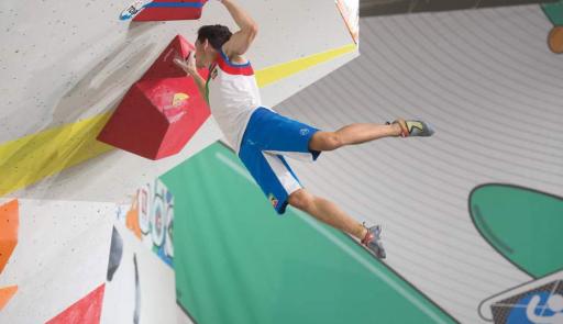 Michele Bono, studente atleta di arrampicata