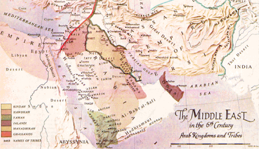 mappa medio oriente