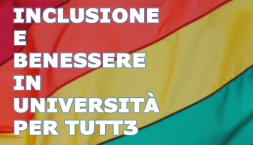 titolo dell'evento su sfondo multicolore