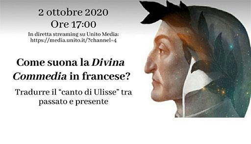 profilo di Dante Alighieri e titolo dell'evento