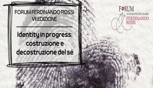 titolo dell'evento su fondo chiaro con disegni di impronte digitali