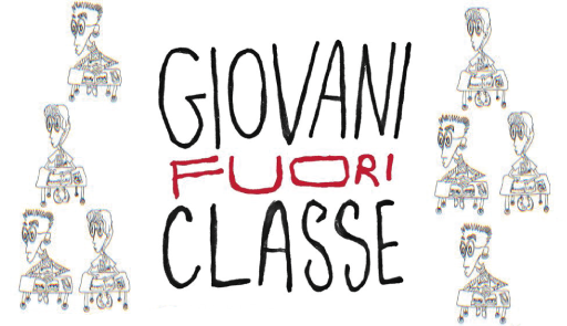 titolo dell'evento con disegni di studenti