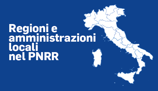 titolo dell'evento su fondo colorato con immagina geografica dell'Italia