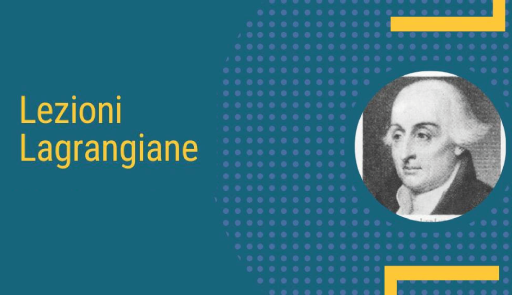Grafica su sfondo verde con illustrazione di Lagrange