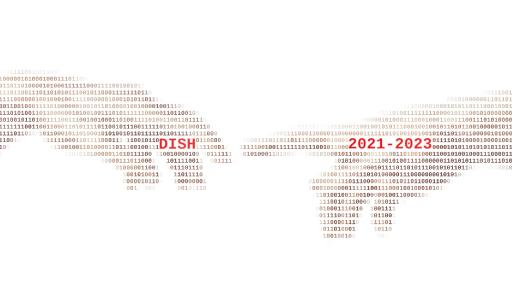 Grafica con dita che quasi si toccano e scritta in rosso DISH