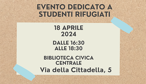 grafica su sfondo beige con dettagli evento