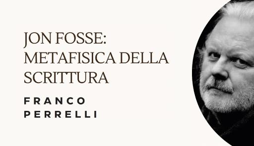 titolo dell'evento con foto di Jon Fosse