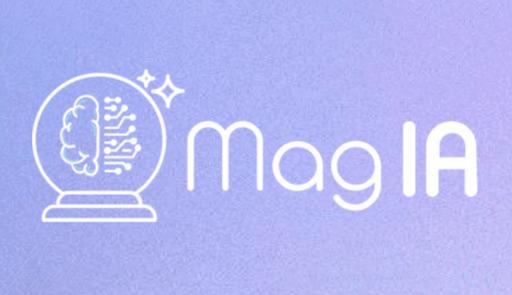 nome del magazine su fondo colorato