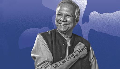 Foto del Professor Muhammad Yunus, Premio Nobel per la Pace 2006