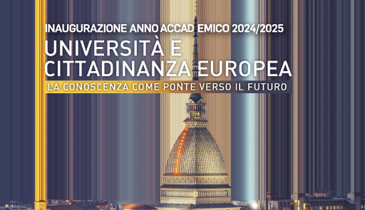 Immagine decorativa. Titolo dell'evento, sullo sfondo la Mole Antonelliana