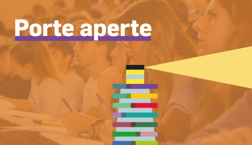 Immagine stilizzata di un faro su sfondo colorato e titolo dell'avviso