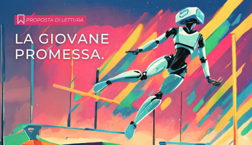 titolo della proposta di lettura su disegno che rappresenta un robot