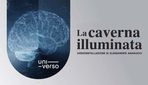 La sagoma di un cervello su sfondo azzurro