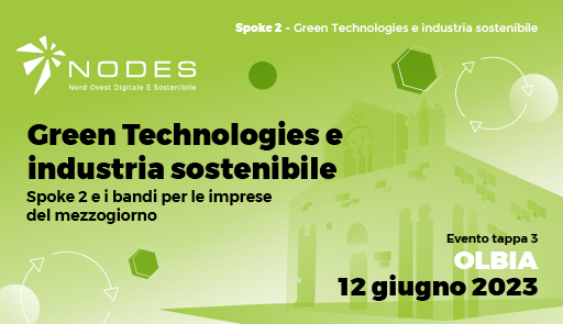 Illustrazione di un paesaggio su sfondo verde 
